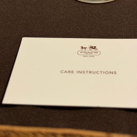 Coach Embossed Snake Print Crossbody Handbag, Tan & Brown - Picture 9 of 10